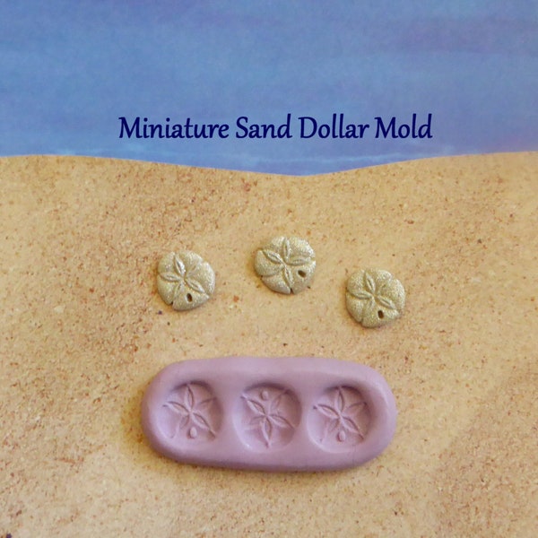 Miniature Sand Dollar Silicone Mold for DIY crafts