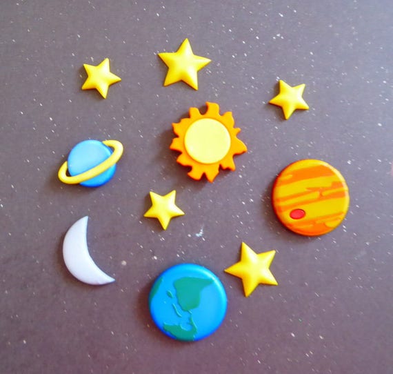 Solar System Earth Silicone Mold Cake Tool Fondant Chocolate Diy Cake Decorations Polymer Clay Craft Jupiter Saturn Moon Sun