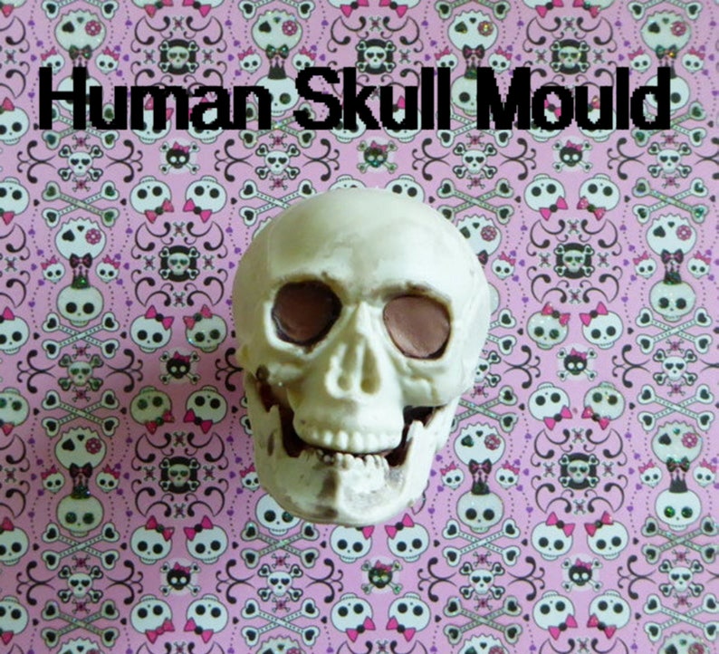 Silicone Mold DIY Craft Chocolate Candy Cake Tool Cake Topper Fondant Decorations Soap Craft Polymer Clay Halloween Skull 