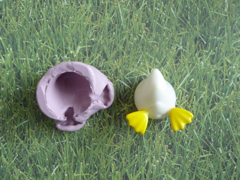 Bunny Duck Silicone Mold Fondant Chocolate Candy Clay Craft Rabbit Easter Cupcake Topper Sugar Cake Decorations