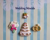 Silicone Mold DIY crafts Chocolate Candy Cupcake Topper Fondant Polymer Clay Wedding Cake Diamond Rings Bouquet Bells Il_170x135