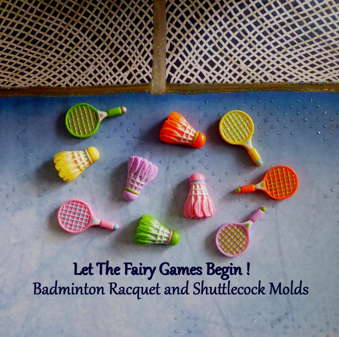 Badminton Racket Diy Design Badminton Shuttlecock and Racquet Silicone Molds for DIY Crafts - Etsy