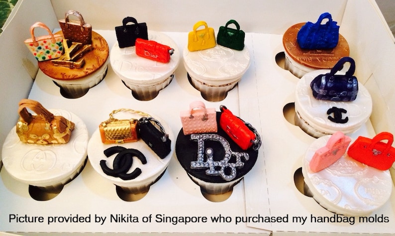 Handbag Purse Silicone Mold Cake Tool Fondant Chocolate Candy DIY Cupcake Topper Sugar Decorations Polymer Clay Craft Mother/'s Day