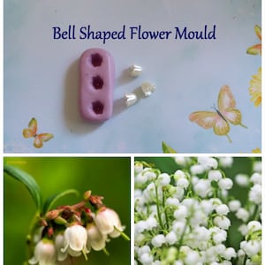 Mini Bell Shaped Flower Silicone Mold, DIY crafts, Chocolate Candy, Cake Decorations, Fondant, Polymer Clay,Resin, Lily of the Valley