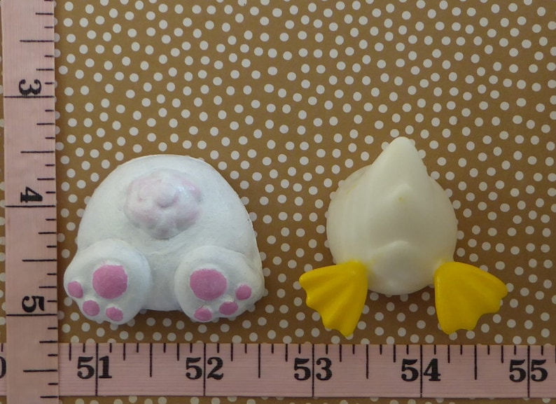 Bunny Duck Silicone Mold Fondant Chocolate Candy Clay Craft Rabbit Easter Cupcake Topper Sugar Cake Decorations
