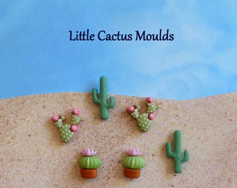Silicone Mold DIY crafts Chocolate Candy Cupcake Topper Fondant Decorations Polymer Clay Resin Cactus
