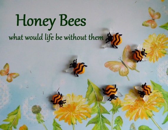 Bee Silicone Mold Fondant Chocolate Candy Polymer Clay Craft Honey