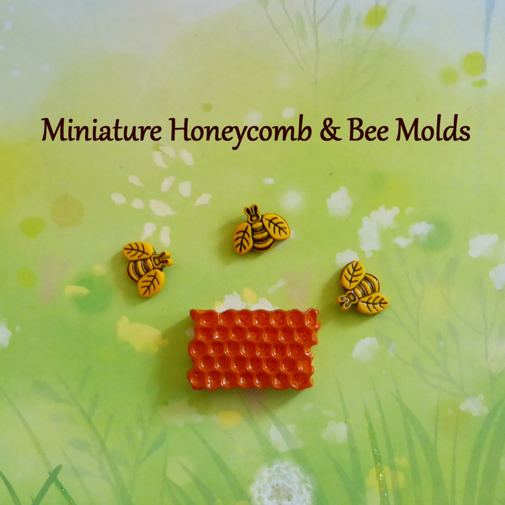 6 Cavity Honey Bee Silicone Soap Mold, Soap Making, Honey Comb