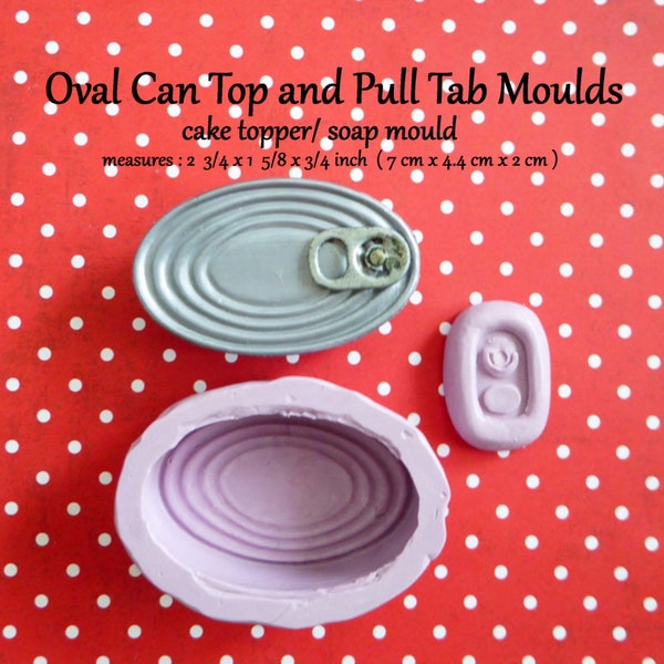 Silicone Mold DIY crafts Chocolate Candy Cupcake Topper Cake Decorations Fondant Polymer Clay Resin Tin Can Top Pull Tab