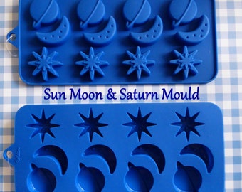 Moon, Sun and Saturn Silicone Mold