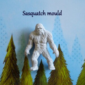 Yeti Silicone Mold, Sasquatch Cake Topper, Polymer Clay