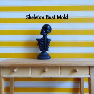 Skelett Büste Figur Silikonform für DIY Handwerk. Halloween Projekte