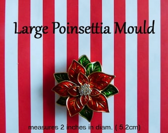 Poinsettia Silicone Mold for DIY crafts. Christmas Flower