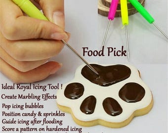 Scribe Decorating Tool Marbling Marker Sugar craft Sugar Cake Cookie Biscuit Food Pick Royal Icing Scoring Boo-boo Stick