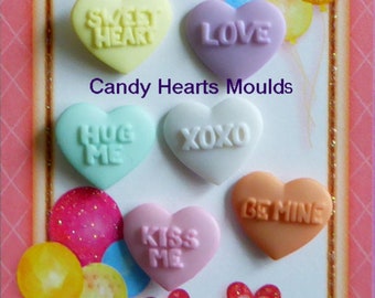 Silicone Mold DIY crafts Chocolate Cupcake Topper Decorations Fondant Polymer Clay Valentine Candy Hearts