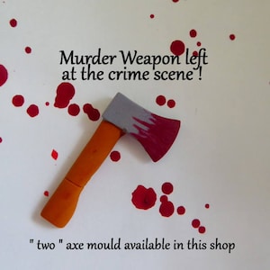 Axe or Hatchet Silicone Mold for DIY crafts Halloween Projects