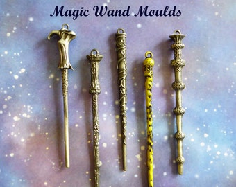 Wizard Wand Silicone Mold, DIY Crafts, Cake Topper, Halloween Favors