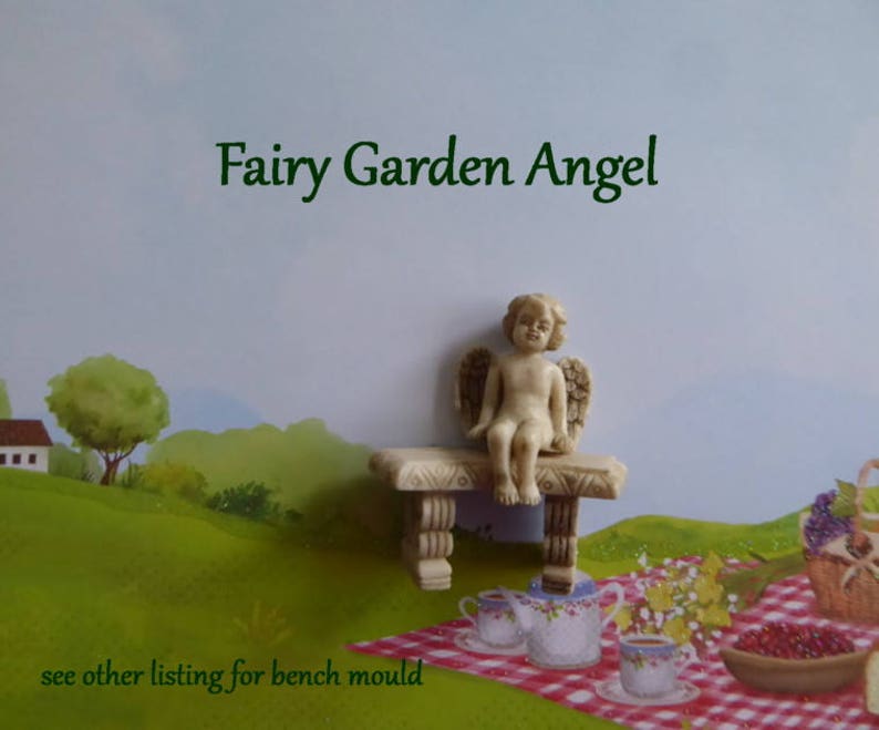 Angel Silicone Mold Fondant Chocolate Candy Polymer Clay Craft Fairy Garden Miniature Ornament Cake Tool Cupcake Topper Decorations
