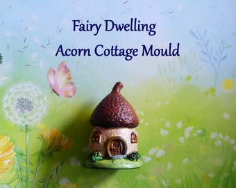 Fairy Acorn House Silicone Mold for DIY Crafts. Fall or Autumn Projects