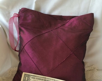 Money Dance Bag/Dollar Dance Bag/Sangria/Iridescent/Burgandy/Wine/Color of the Year