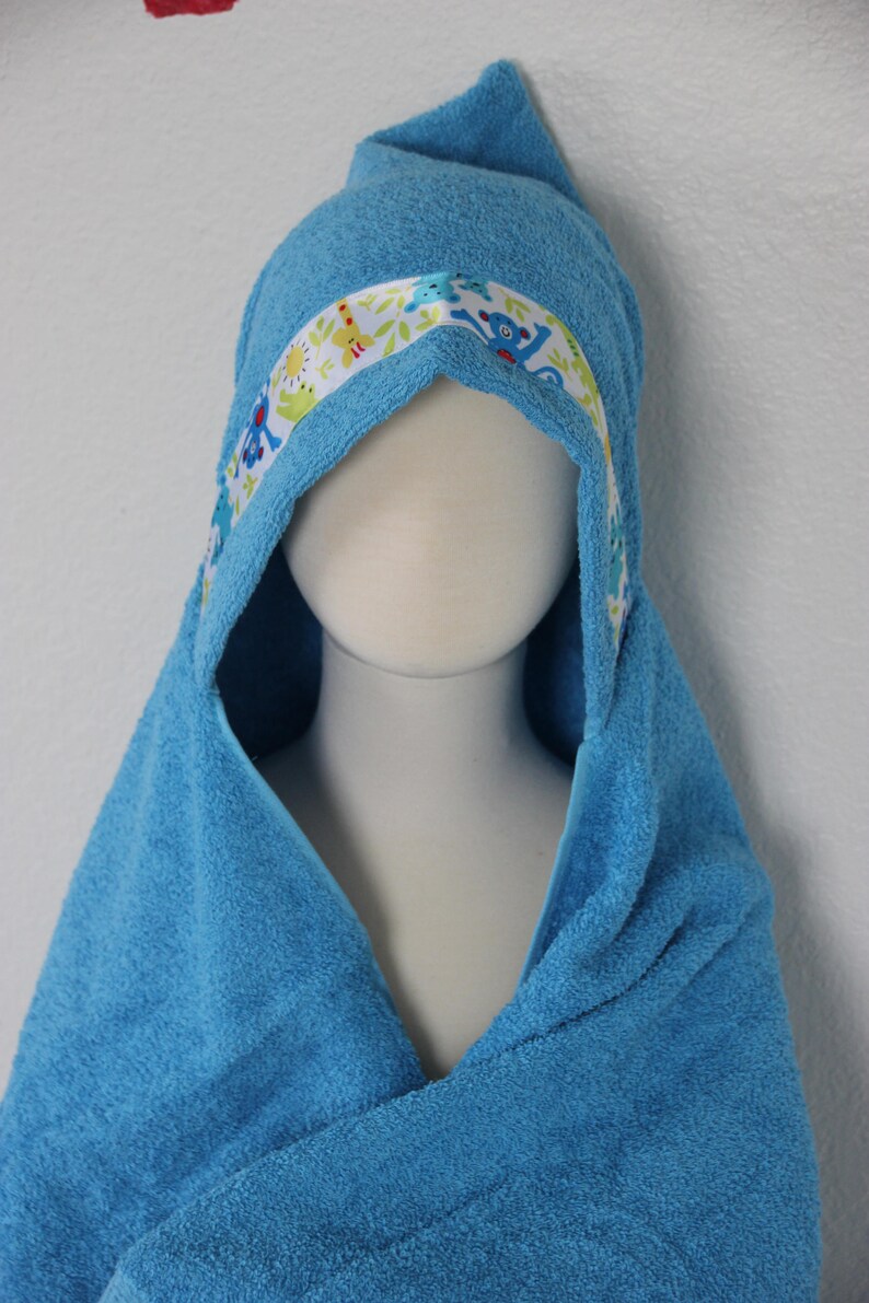 Animal Hooded Towel Blue For babies toddlers preschoolers Etsy