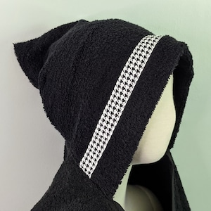 Houndstooth Hooded Towel - For babies, toddlers, preschoolers and beyond!