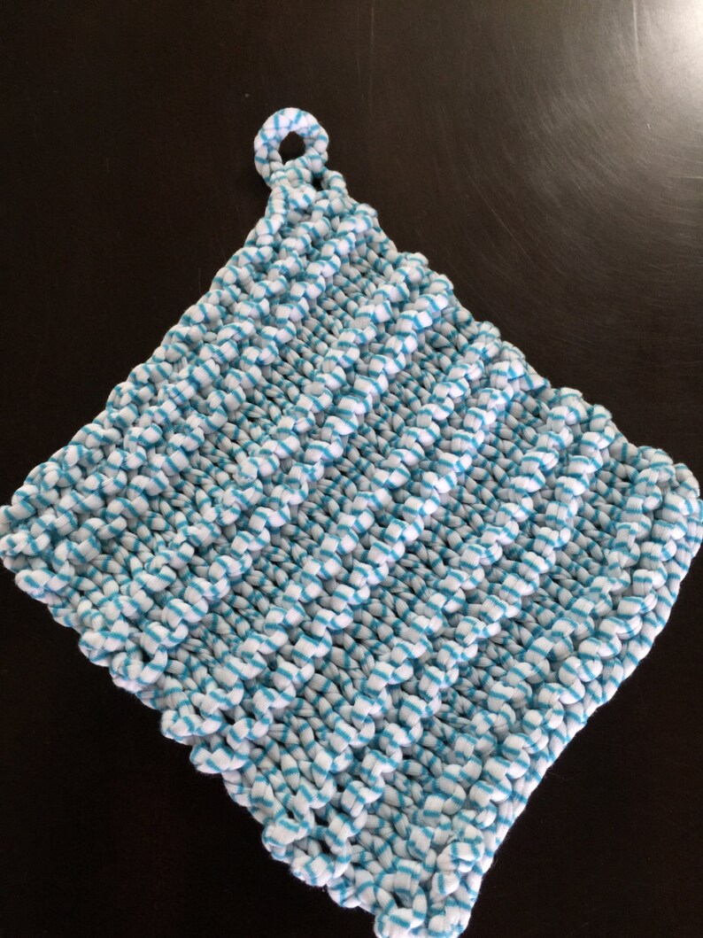 Hand Knitted Pot Holders Etsy