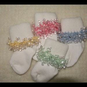 6 Pairs of Beaded Socks Free Shipping image 1