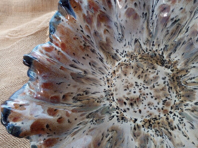 Large Decorative Pottery Bowl, Coffee Table Bowl, Fruit Bowl, Handmade