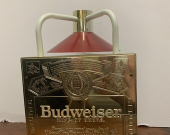 1980s Budweiser Pub Lamp With Clock - Etsy