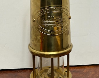 Vintage Brass Coal Miner’s Lamp