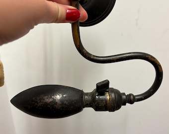 Antique 1920s Bryant Brass Piano Lamp