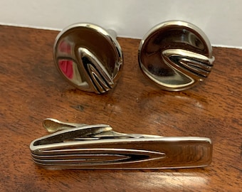 Men’s Cufflinks and Tie Bar Set