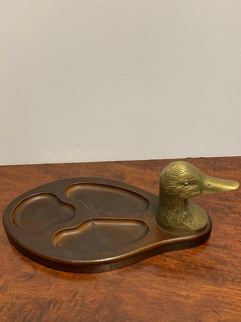 Mens Brass And Wood Duck Valet image 4