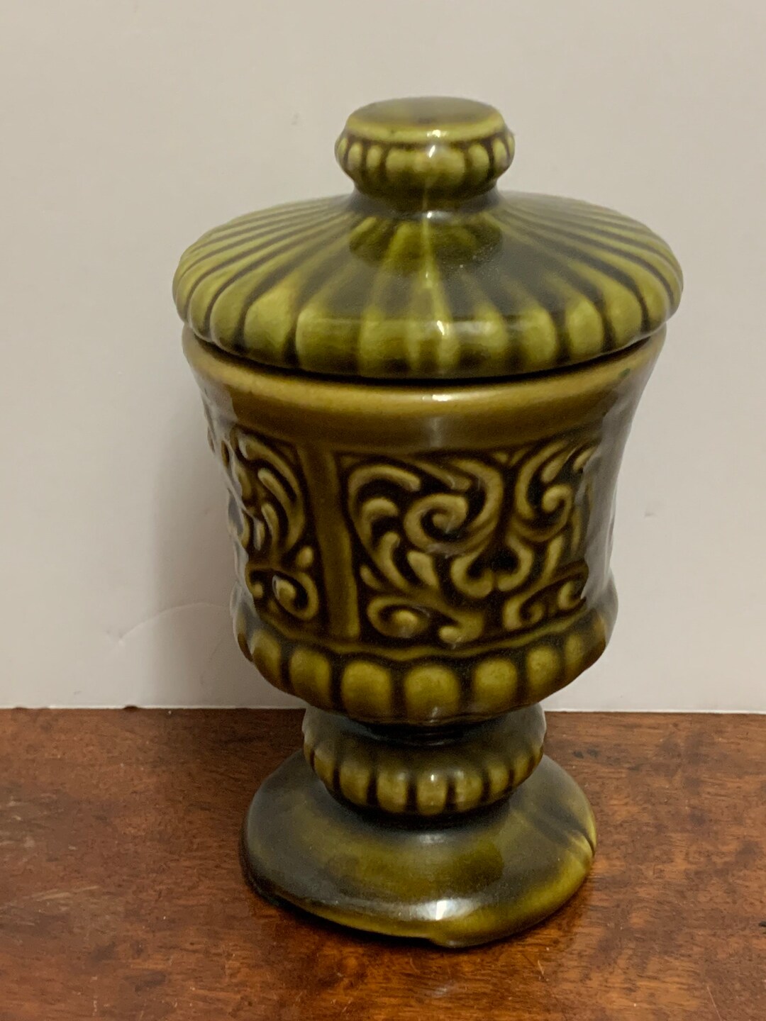 Mid Century Modern Candy Dish With Lid Etsy