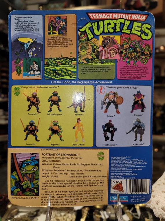 TMNT Splinter 1988 PLAYMATES 10back 色濃く 未開封