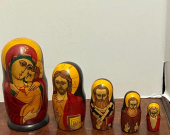 Vintage Christian Nesting Dolls