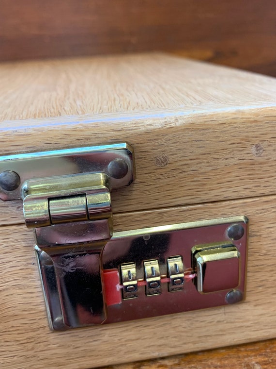 Oak Wood Suitcase Handcrafted by Alfred Haynes - image 2