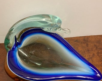 Vintage Art Glass Swan