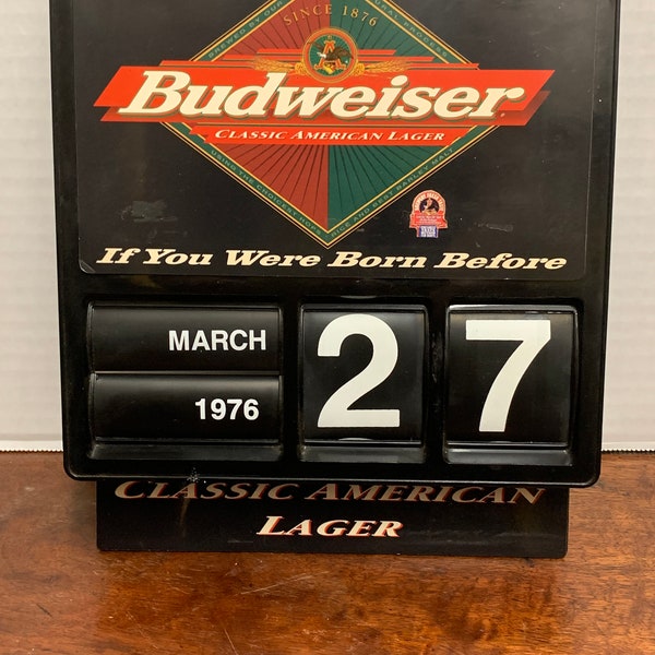 Budweiser Calendar Etsy