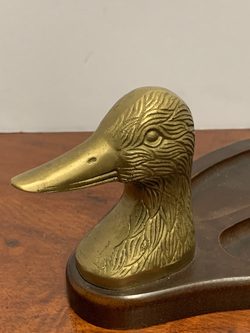 Mens Brass And Wood Duck Valet image 2