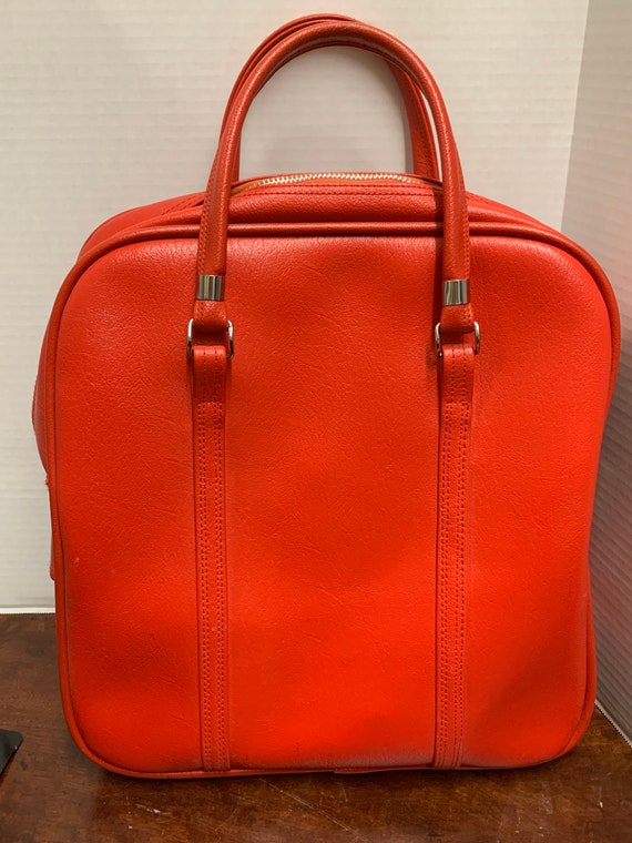 Vintage Red Amelia Earhart Carry-on Travel Bag 