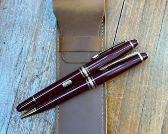 Mont Blanc Meisterstuck Fontain Pen and Ballpoint Pen Set with Case