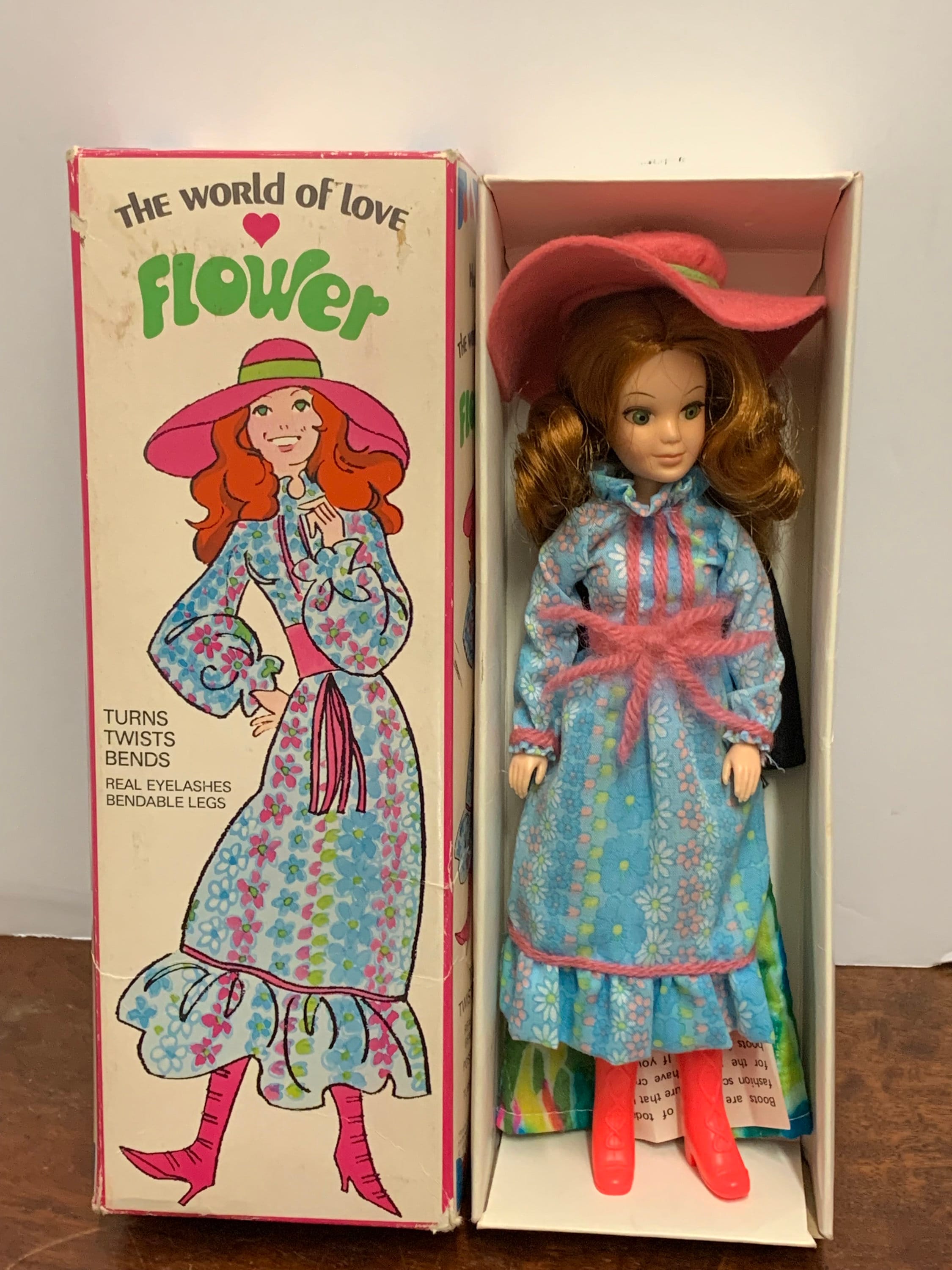 1971 Hasbro the World of Love “flower” Doll With Box and