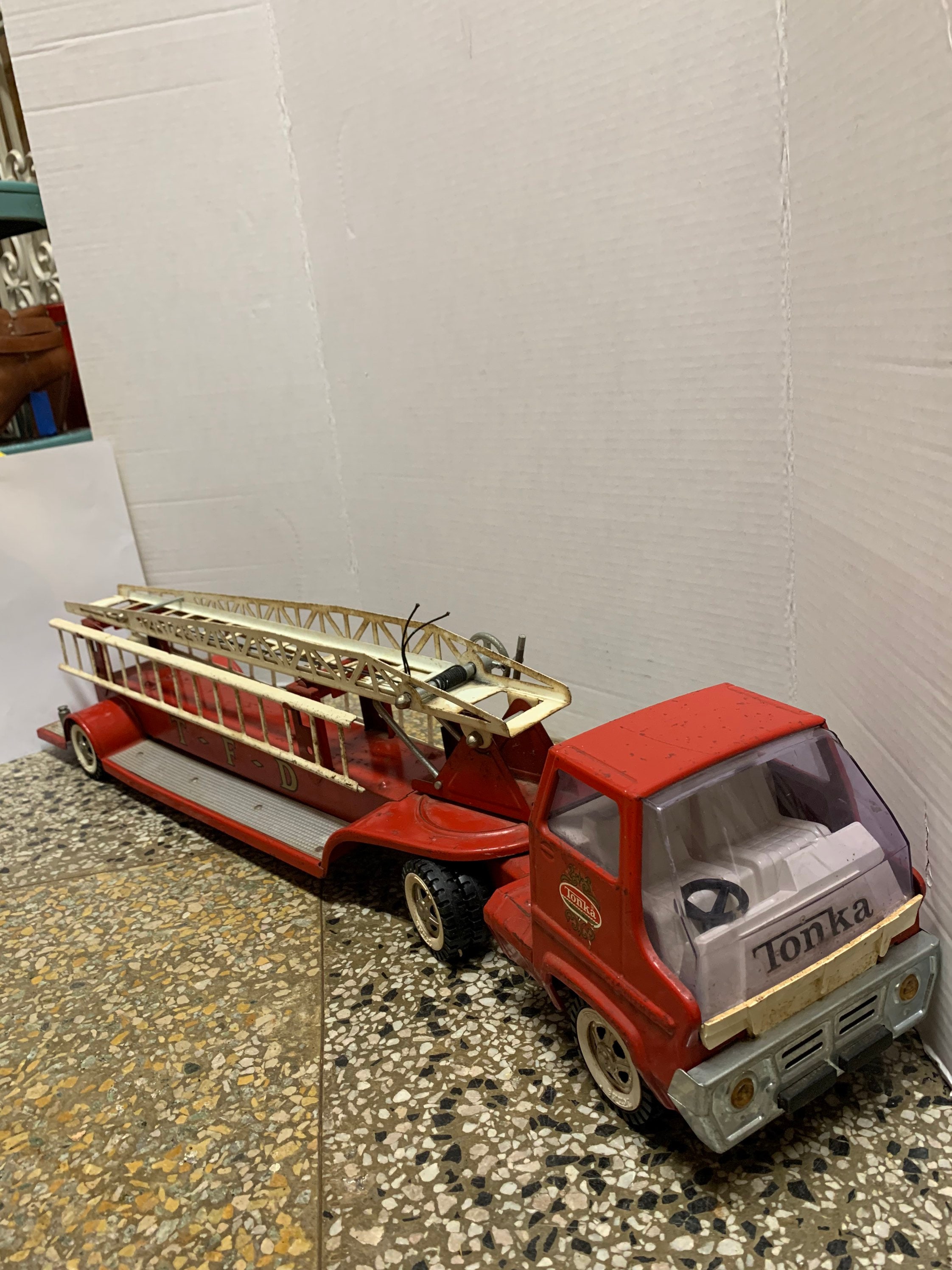 TONKA No.675 American Fire Ladder Truck Aerial Ladder | eBay