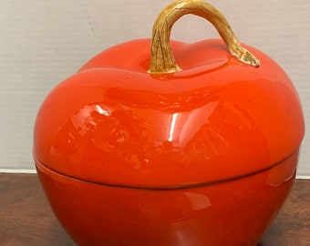 Large Ceramic Apple Punch Bowl Made in Italy