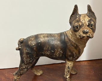 Antique Hubley Boston Terrier Door Stop