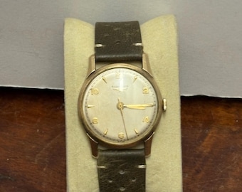 1950s Longines GF Gentleman's Watch with new band.