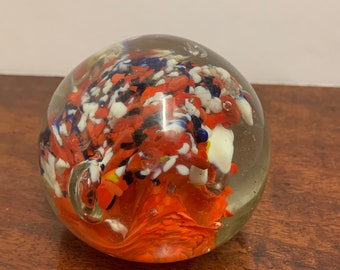 Vintage Art Glass Paperweight