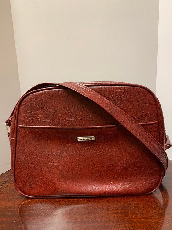 Vintage Burgandy Samsonite Carry on Bag